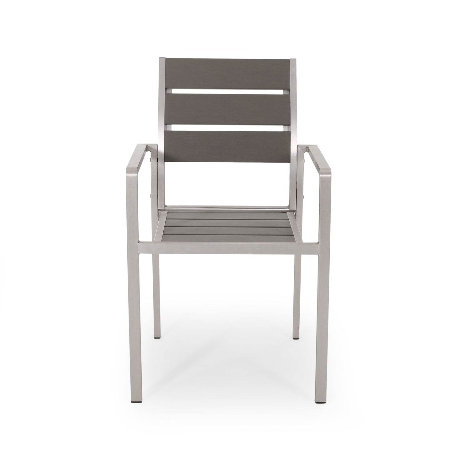 Dreamlan - Outdoor Aluminum Dining Chair (Set of 2) Noble House