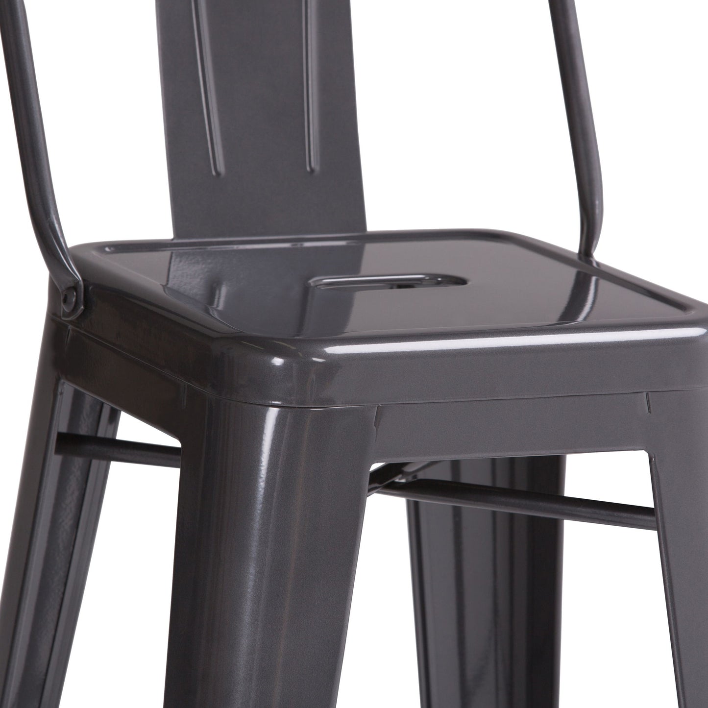 Rayne - Curved Back Metal Stool (Set of 2) Simpli-Home