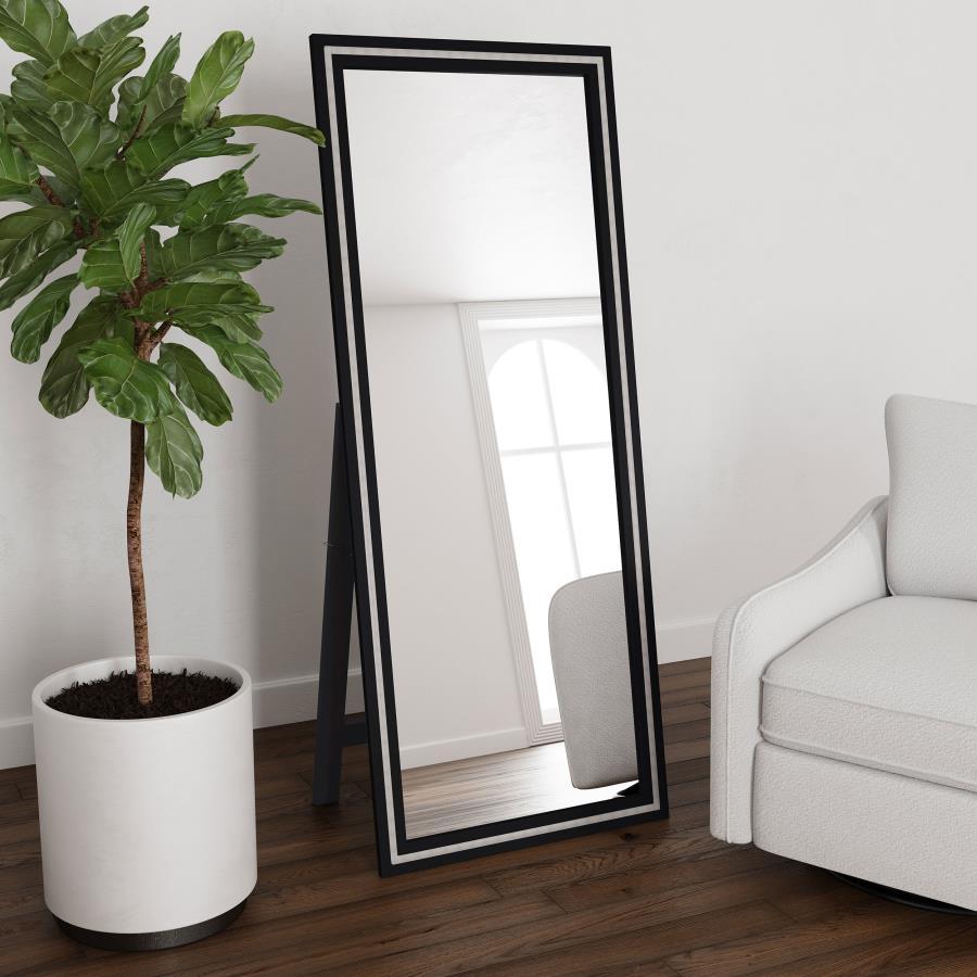 Windrose - Tempered LED Standing Mirror Coaster Fine Furniture