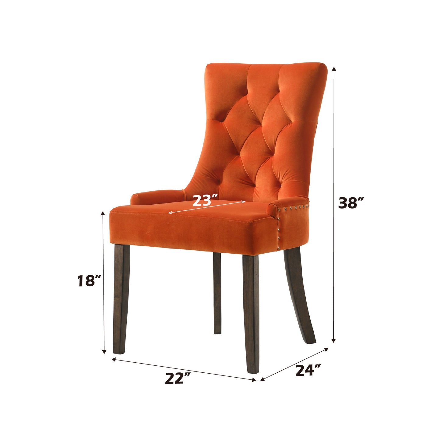 Farren - Velvet Side Chair (Set of 2) Acme