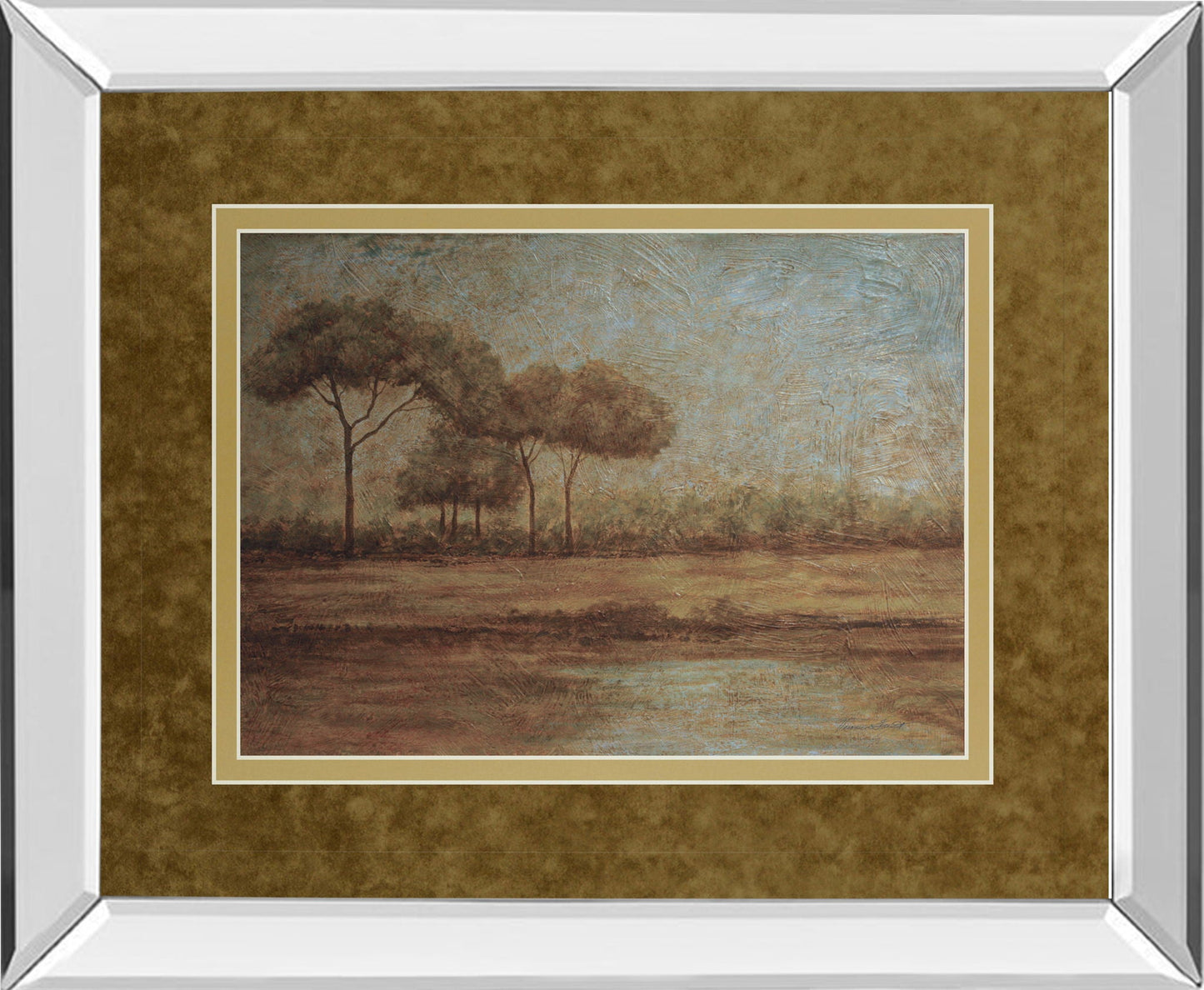 Woodland Sanctuary By Veronica Faust - Mirror Framed Print Wall Art - Dark Brown - Snoozhouse