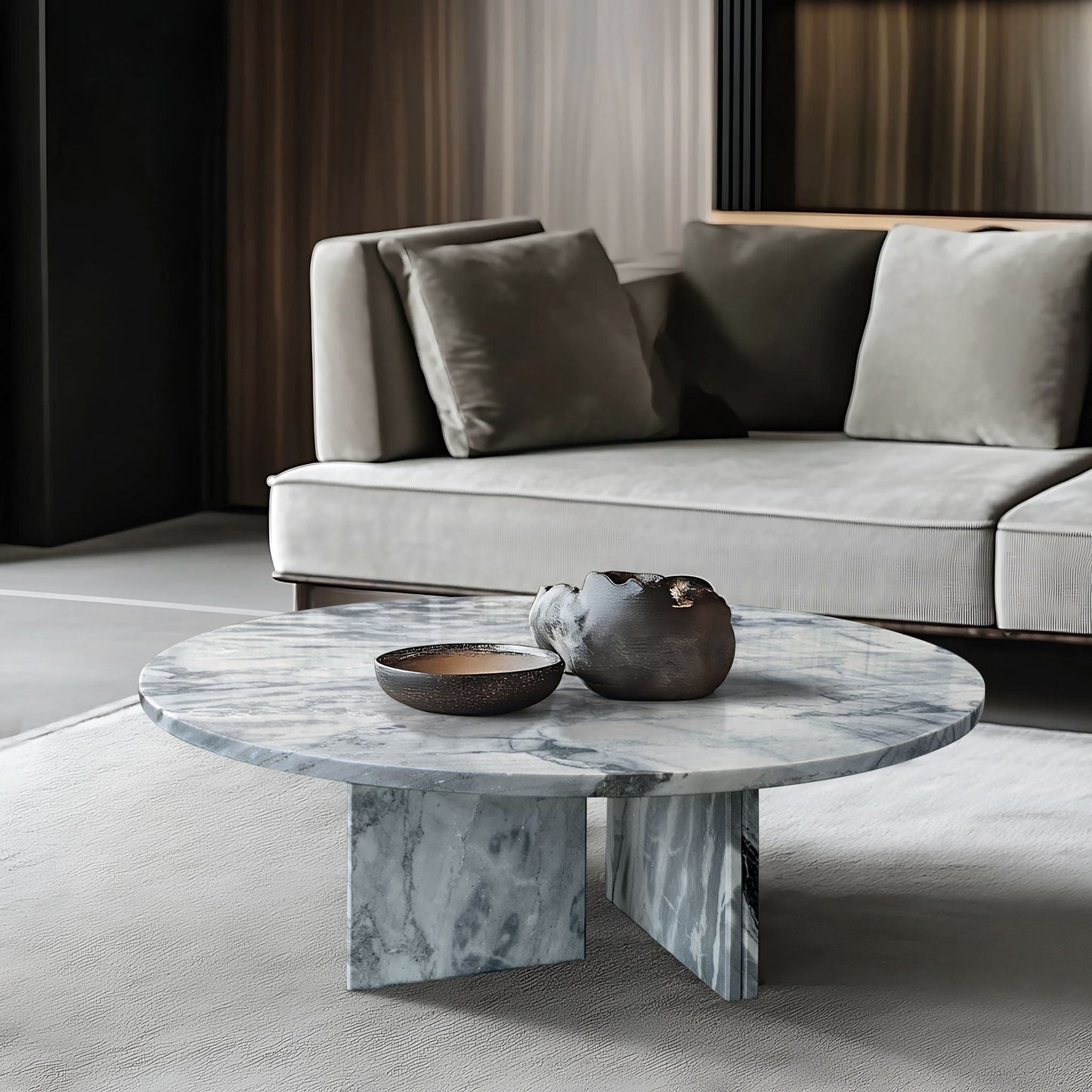 Luxury Coffee Table With Unique Veining, Unique Stone Design Home Essentials