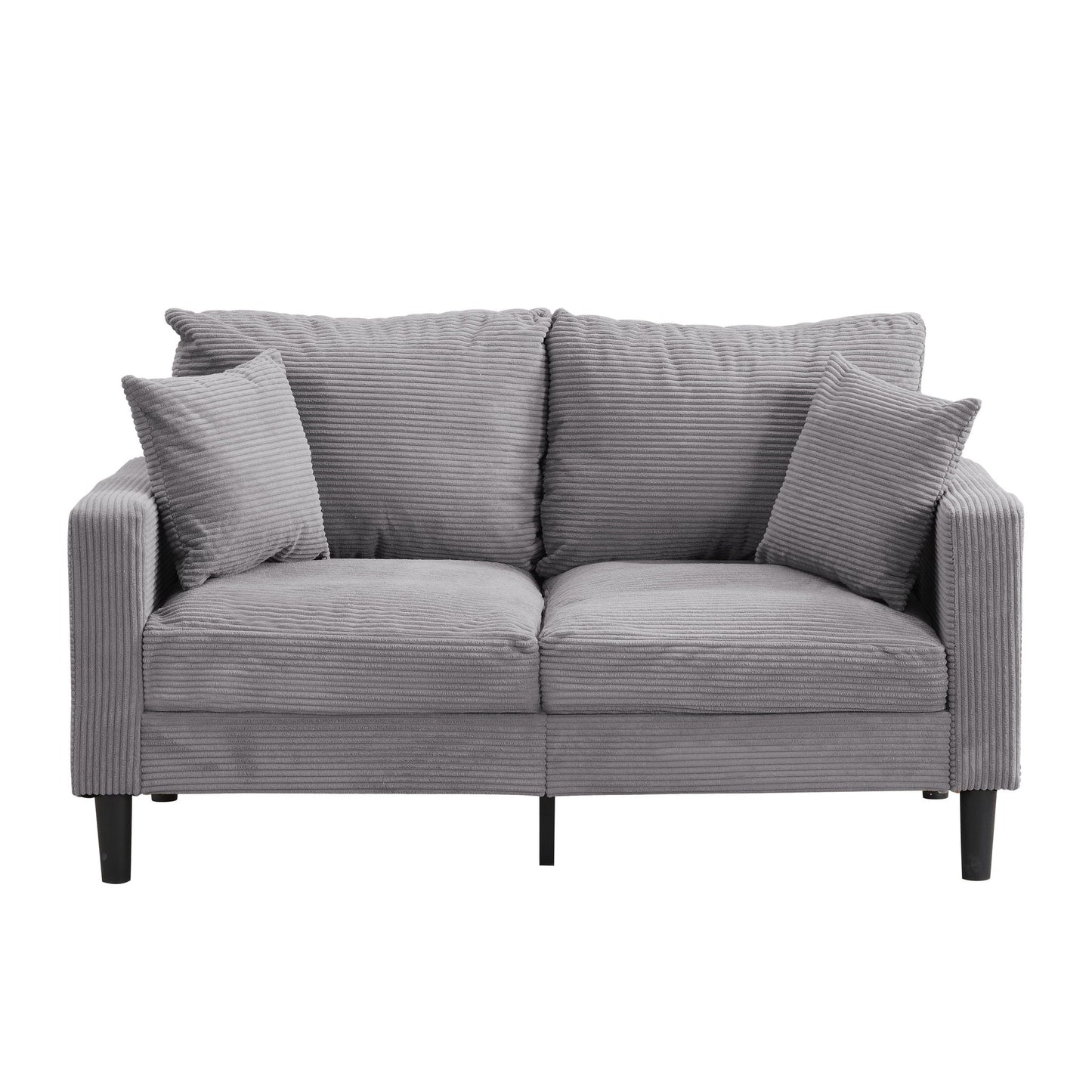 High Resilience Loveseat Sofa With Wooden Frame Home Essentials
