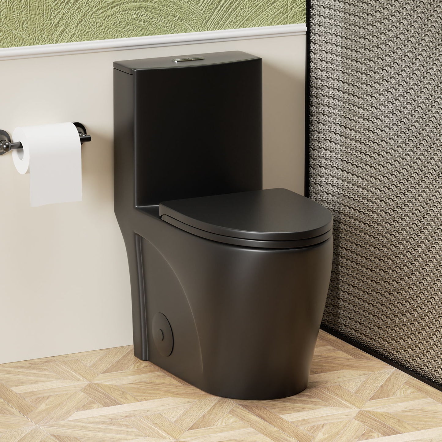 1 Piece Toilet With Tornado Flush, Dual Flush, And ADA Height Comfort Chair Daily Nest