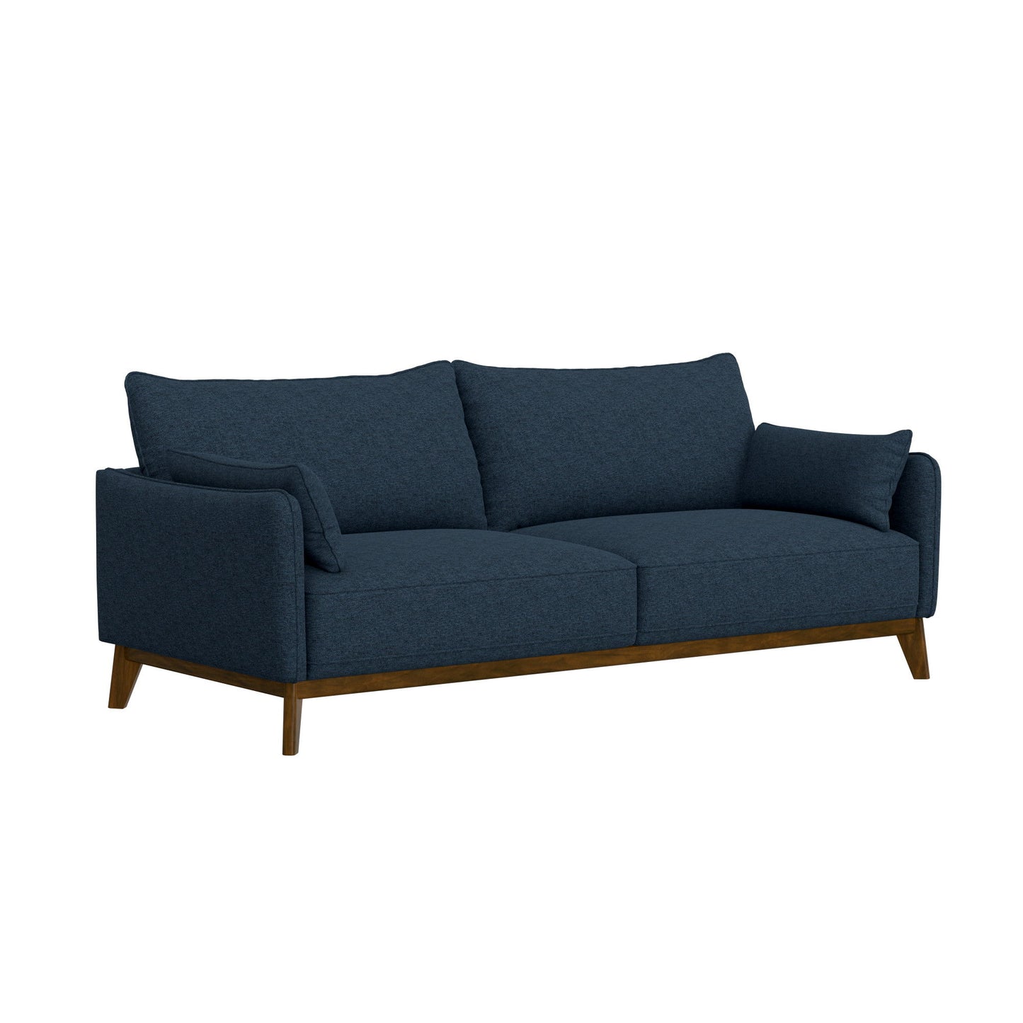 Sofa Wide With Attached Legs - Blue Emerald Home