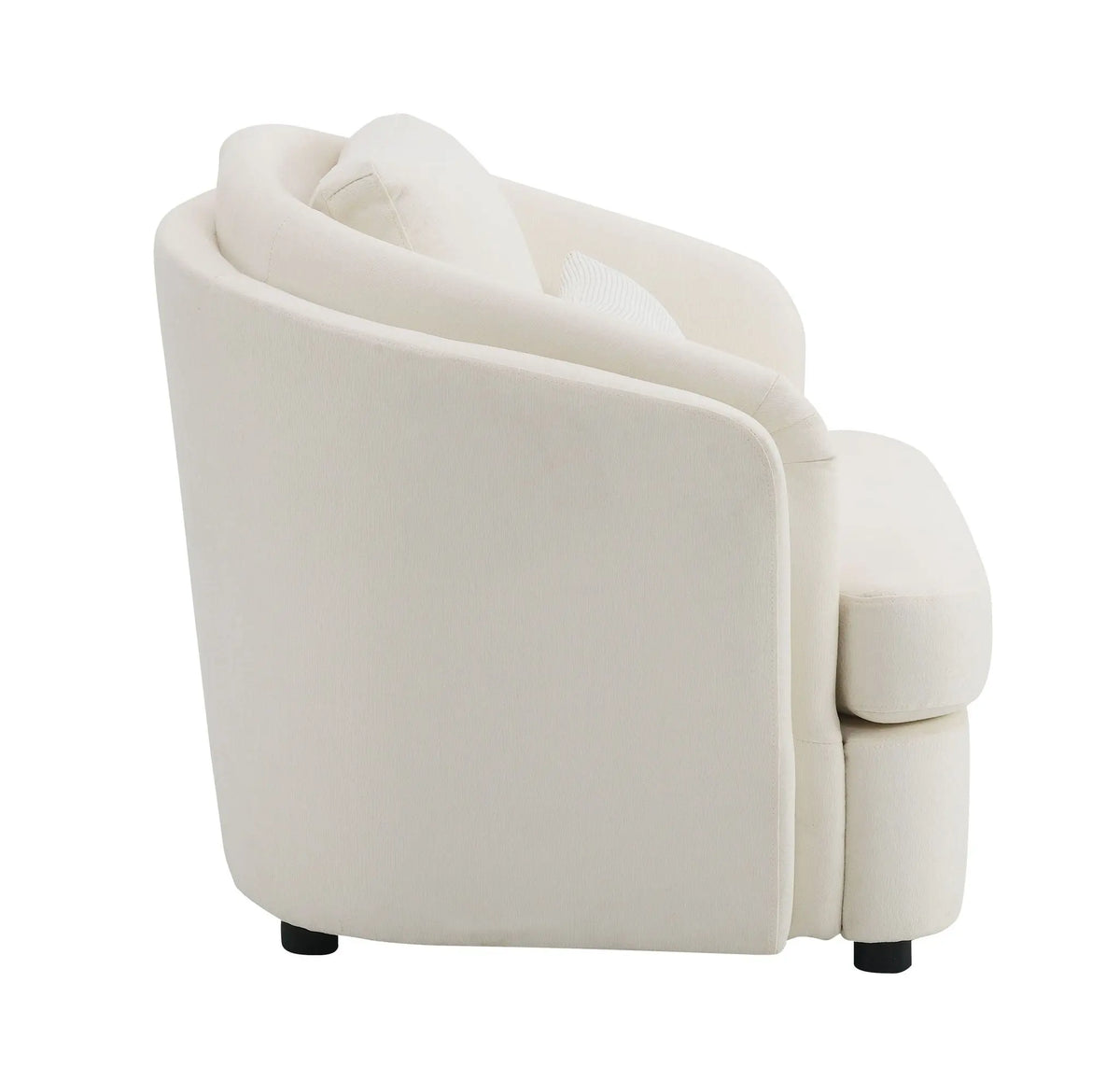 Mariko - Linen 3 Pieces Living Room Set - Beige Acme