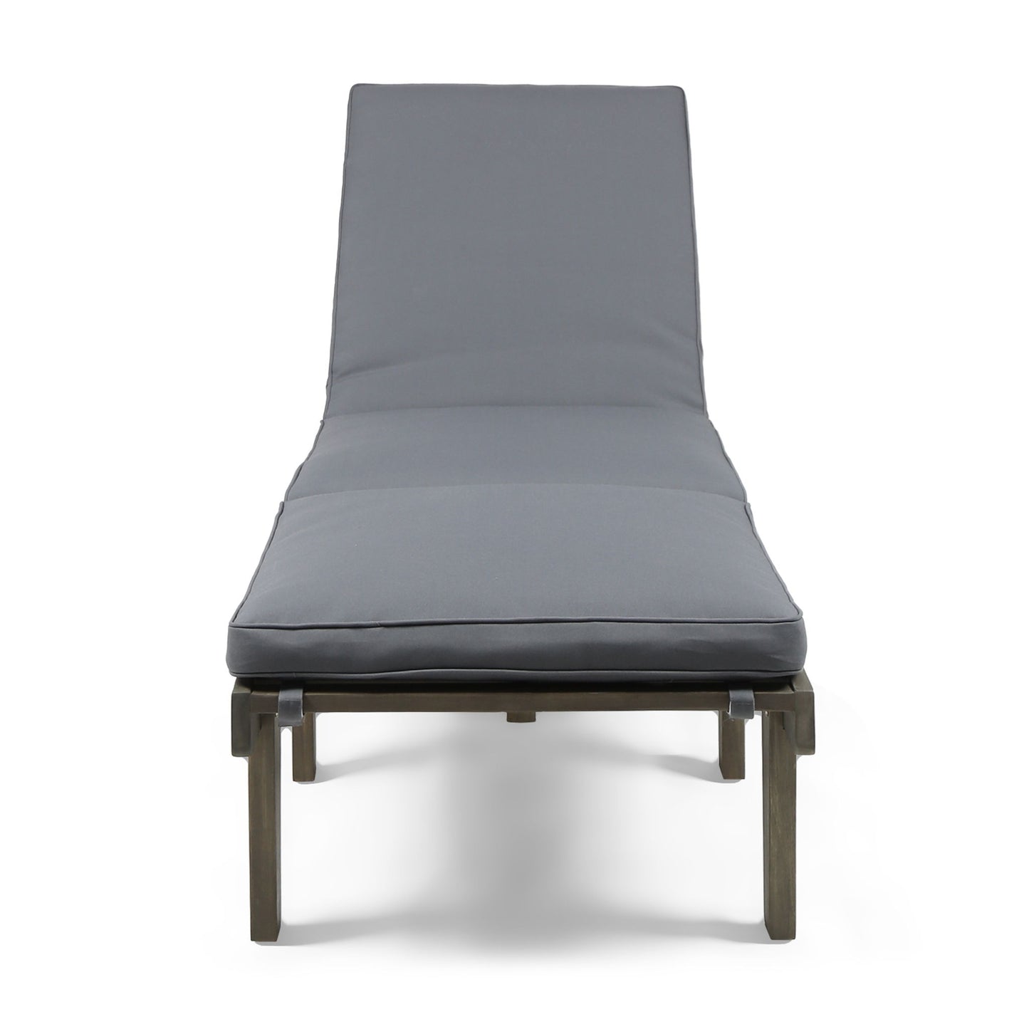 Ariana - Wood Chaise Lounge With Cushion Noble House