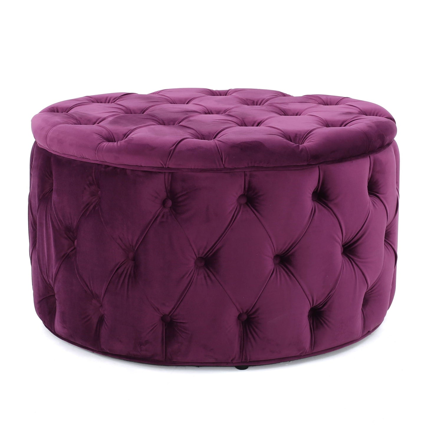 Modern Glam Ottoman Velvet Noble House