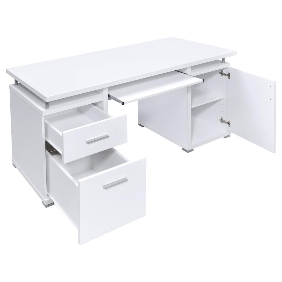 Tracy - 2-Drawer Office Computer Desk CoasterEveryday