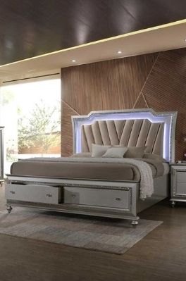 Kaitlyn - Bed With LED & Storage Acme