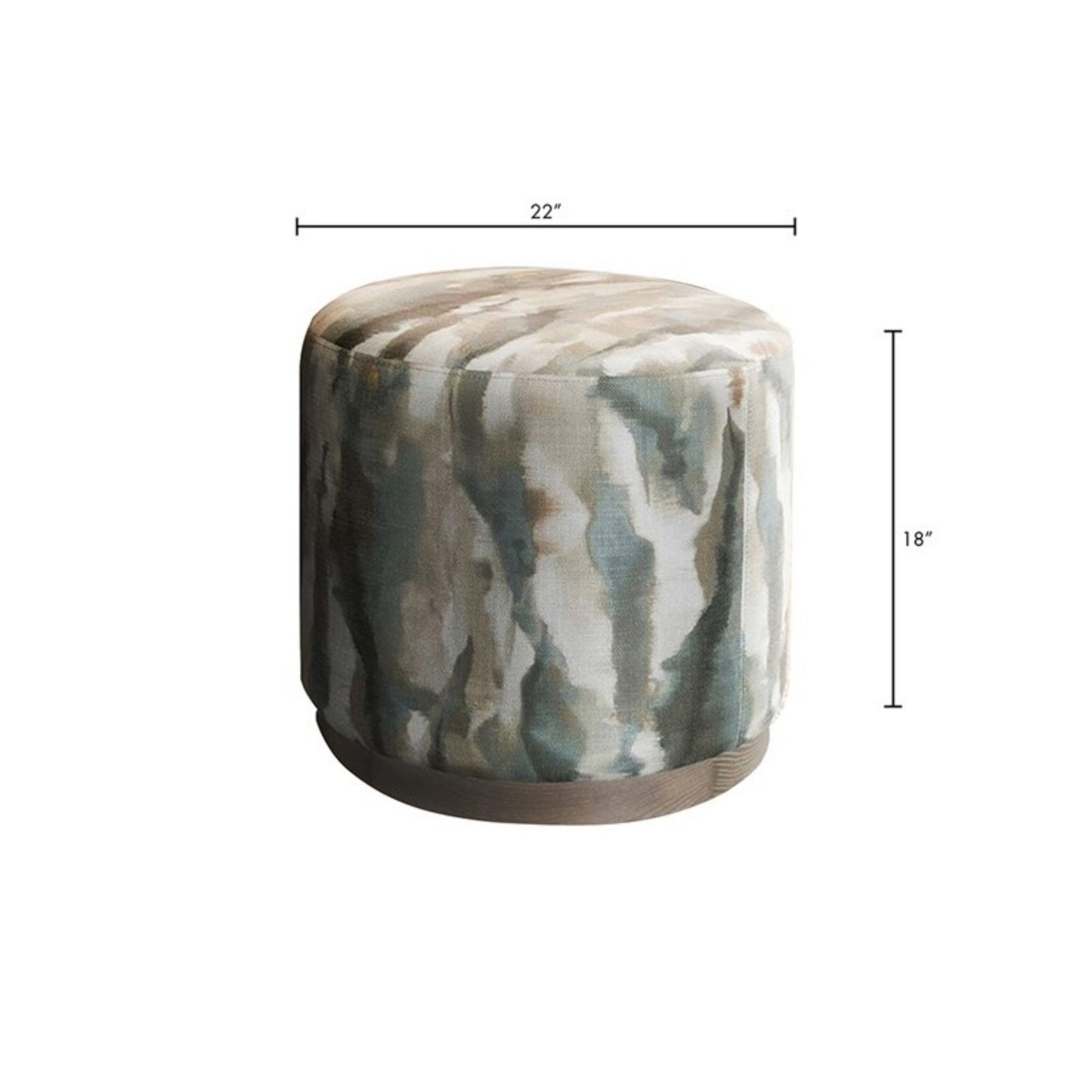 Oval Accent Ottoman - Multi JLA