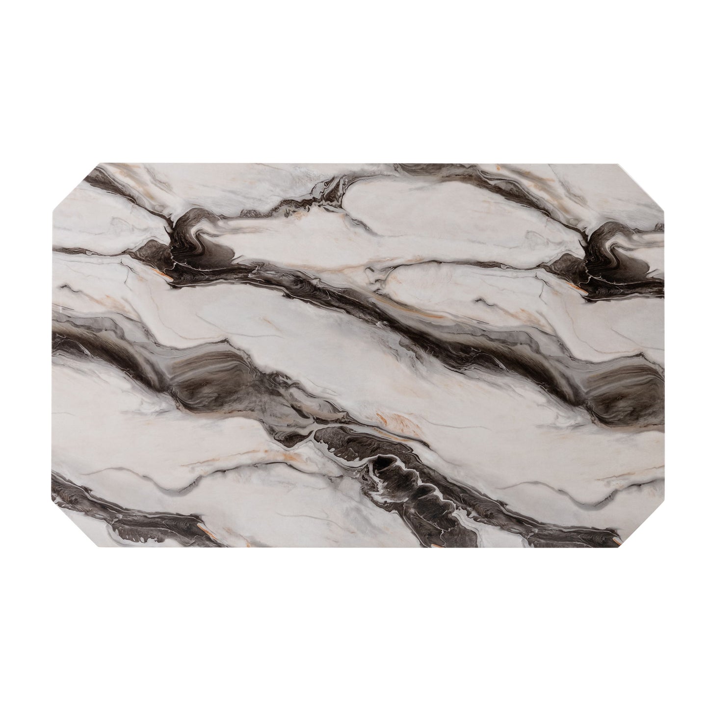 Magaly - Bar Table With Marbled Top Detail And Scalloped Edges - Dark Gray Global Furniture USA
