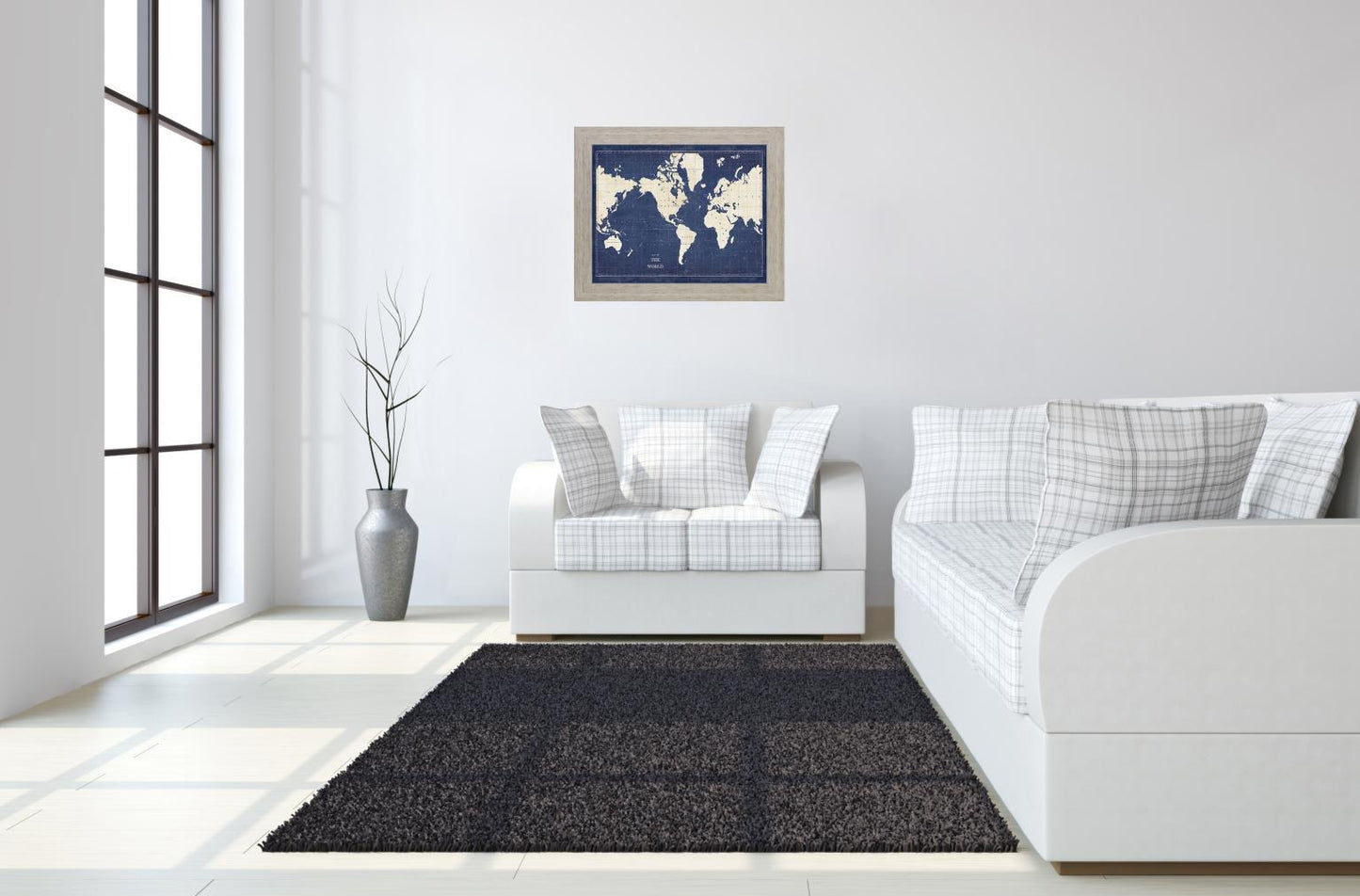 Voyager's Atlas - 28" x 34" Framed Wall Art Classy Art