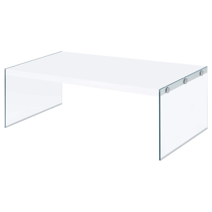 Opal - Rectangular Glass Frame Table Coaster Fine Furniture