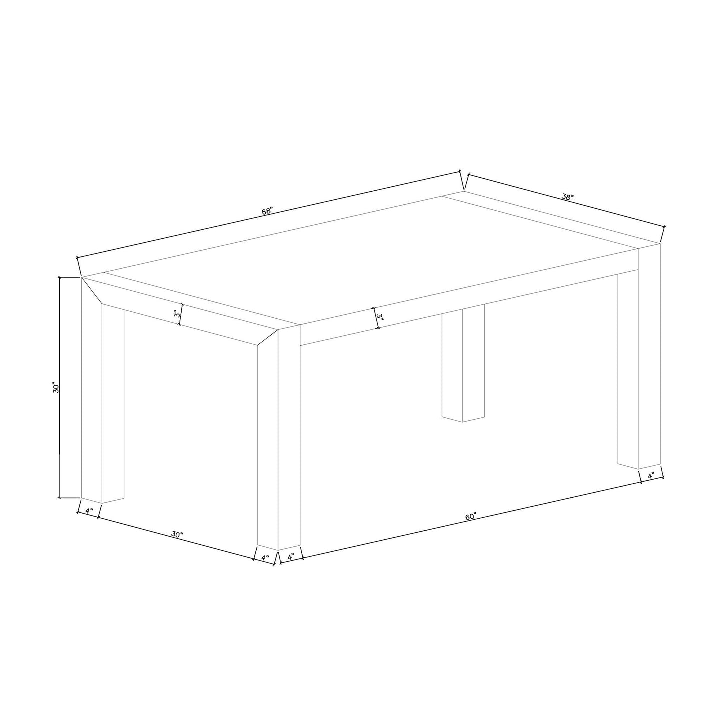 Dahiris - Dining Table - Black Global Furniture USA