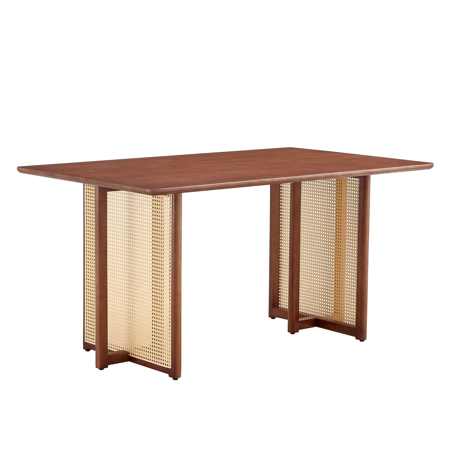 Dining Table With Imitation Rattan Design For Dining Room Home Essentials