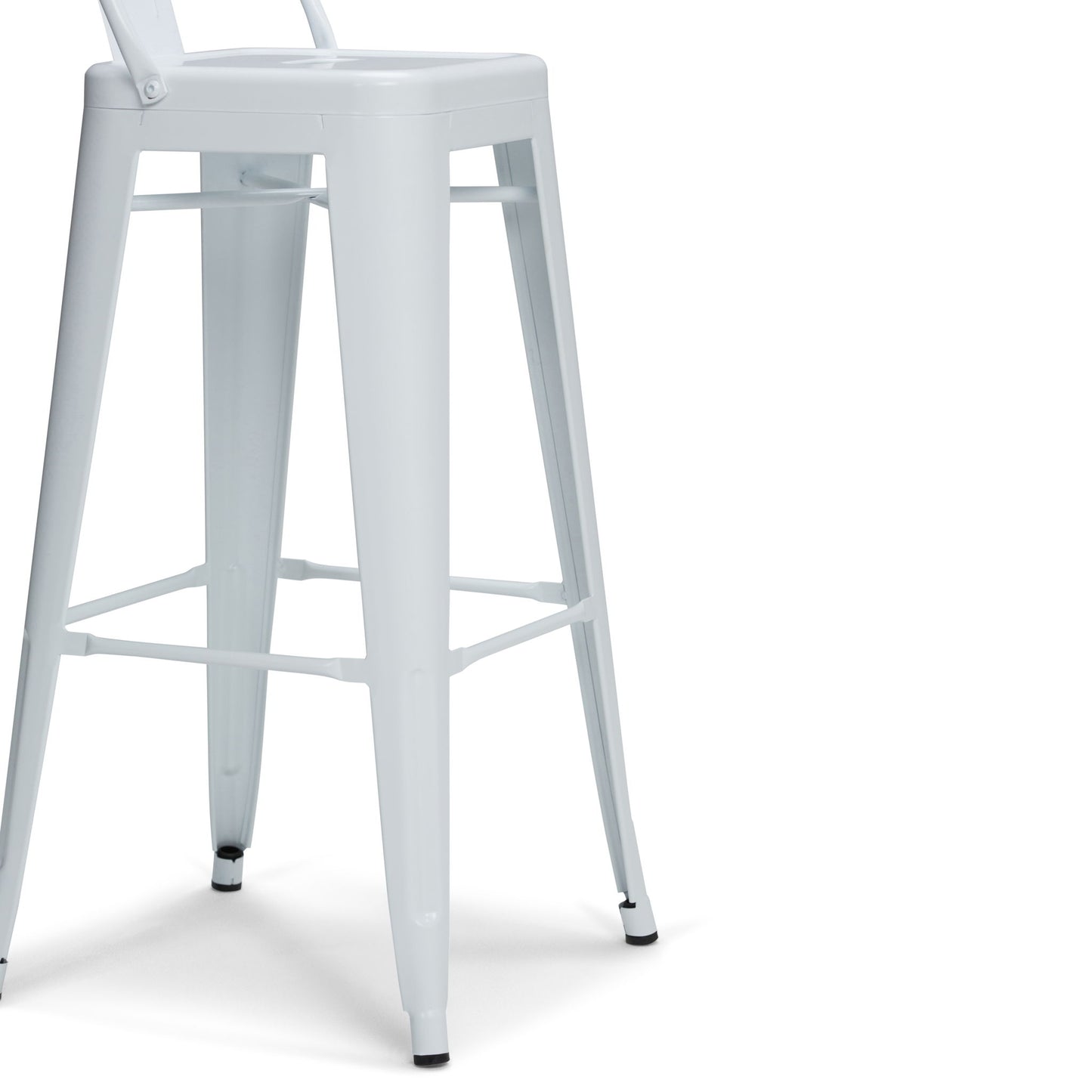 Rayne - Curved Back Metal Stool (Set of 2) Simpli-Home