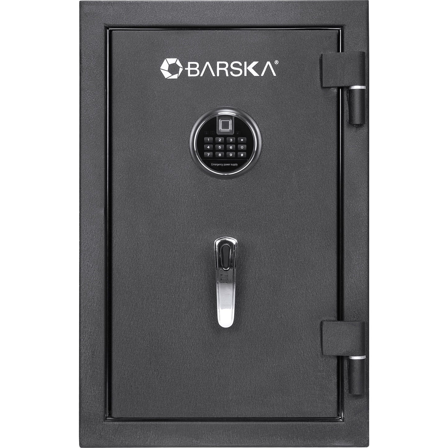 2.02 Cubic Ft Biometric Keypad Fire Resistant Safe - Black Daily Nest