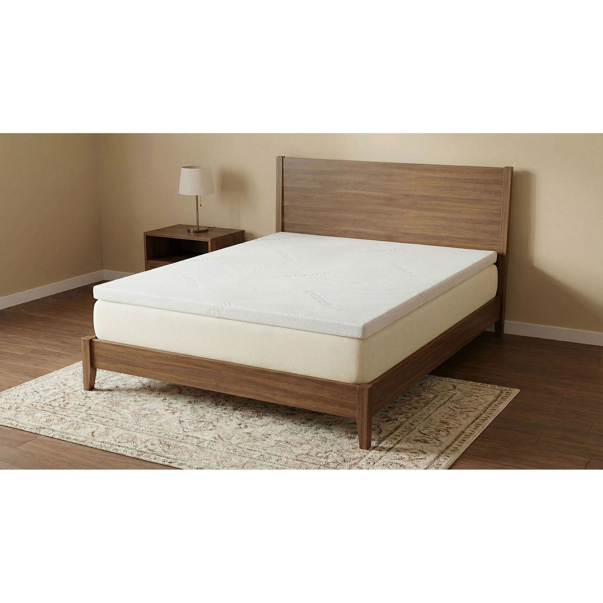 Klamath - 3" Memory Foam Mattress Topper With Breathable Cover And Dual-Layer Support Furniture Max