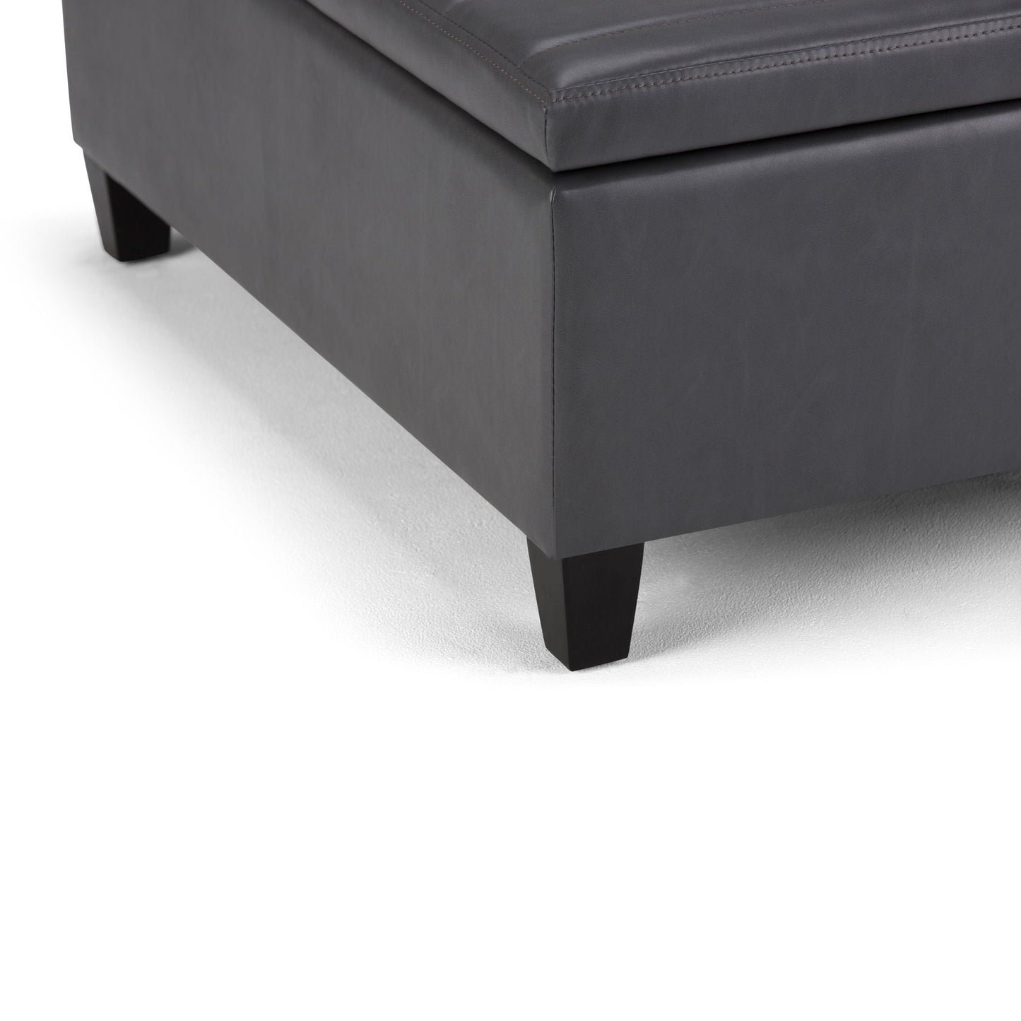 Ellis - Coffee Table Storage Ottoman Contemporary Design Simpli-Home