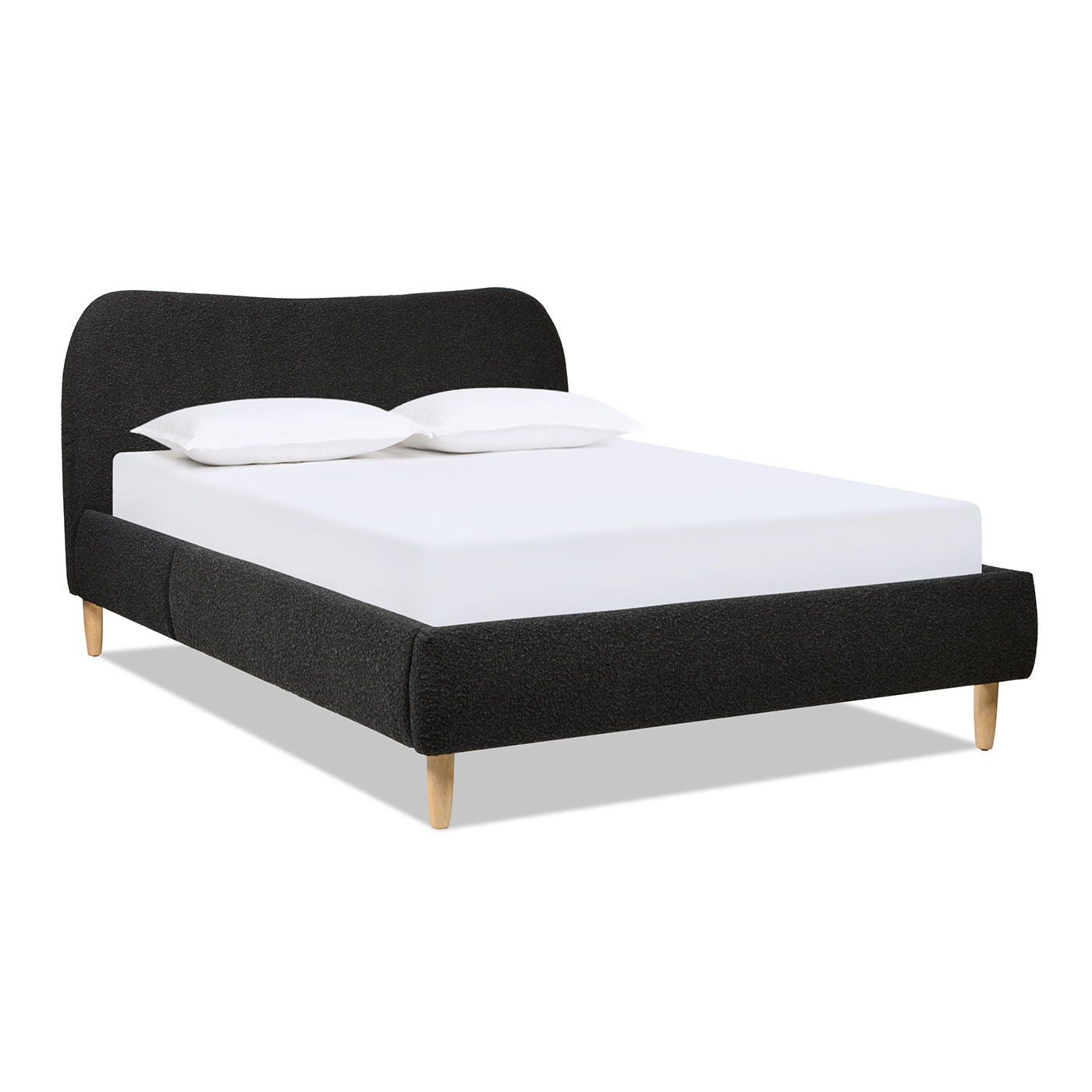 Roman - Curved Headboard Upholstered Platform Bed Jennifer Taylor Home