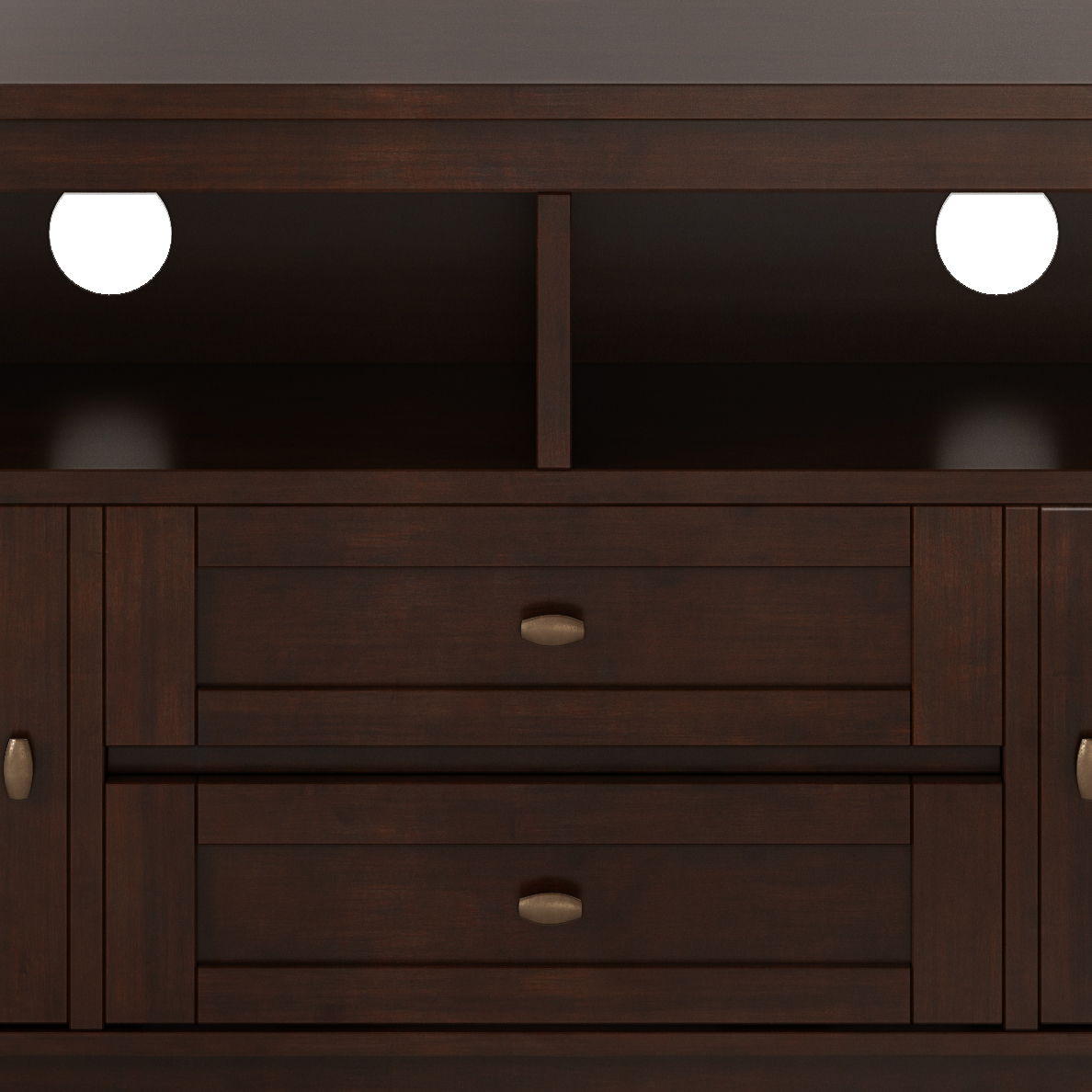 Warm Shaker - TV Media Stand, Handcrafted Simpli-Home