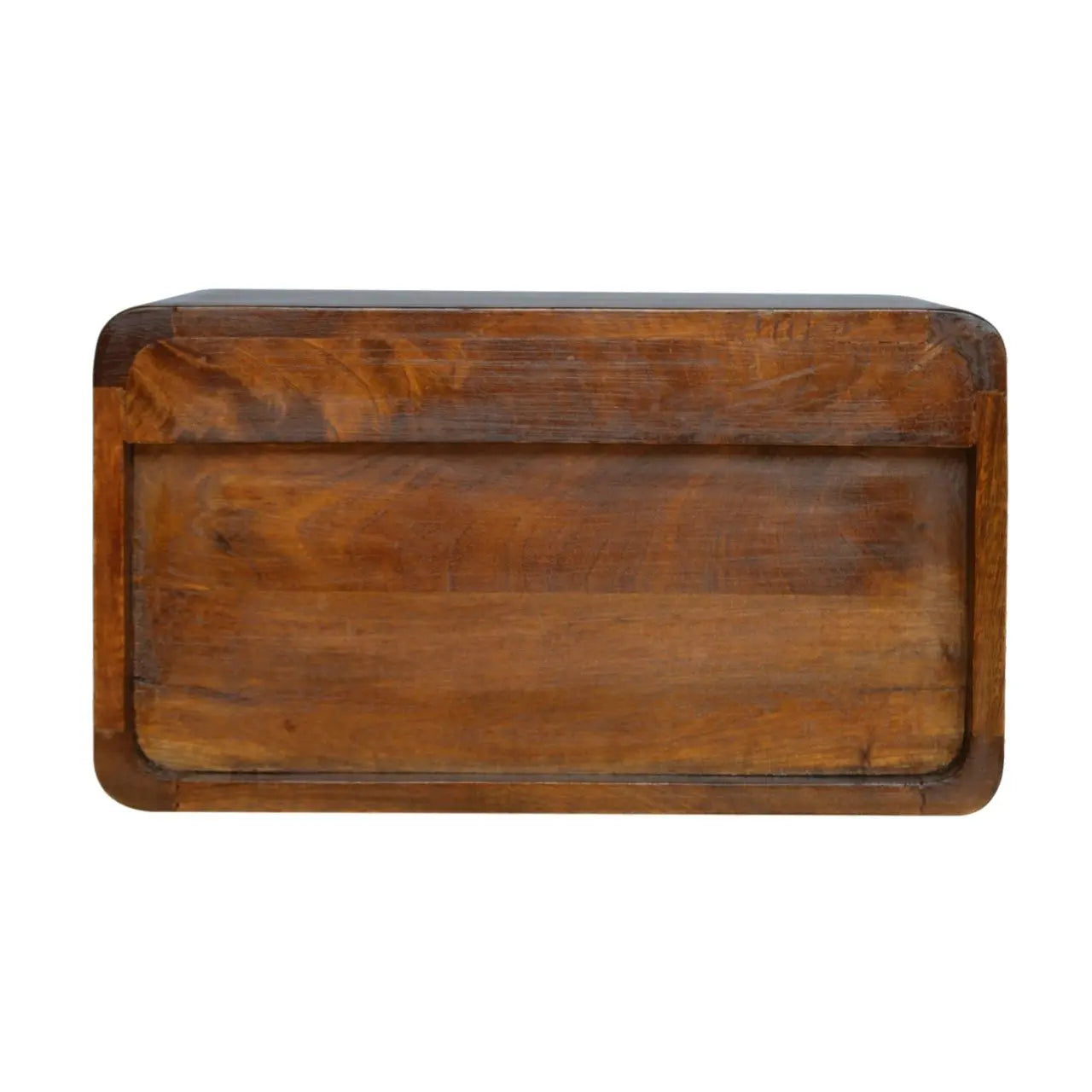 Wall Mounted Open Woven Bedside Table - Chestnut Artisan Furniture