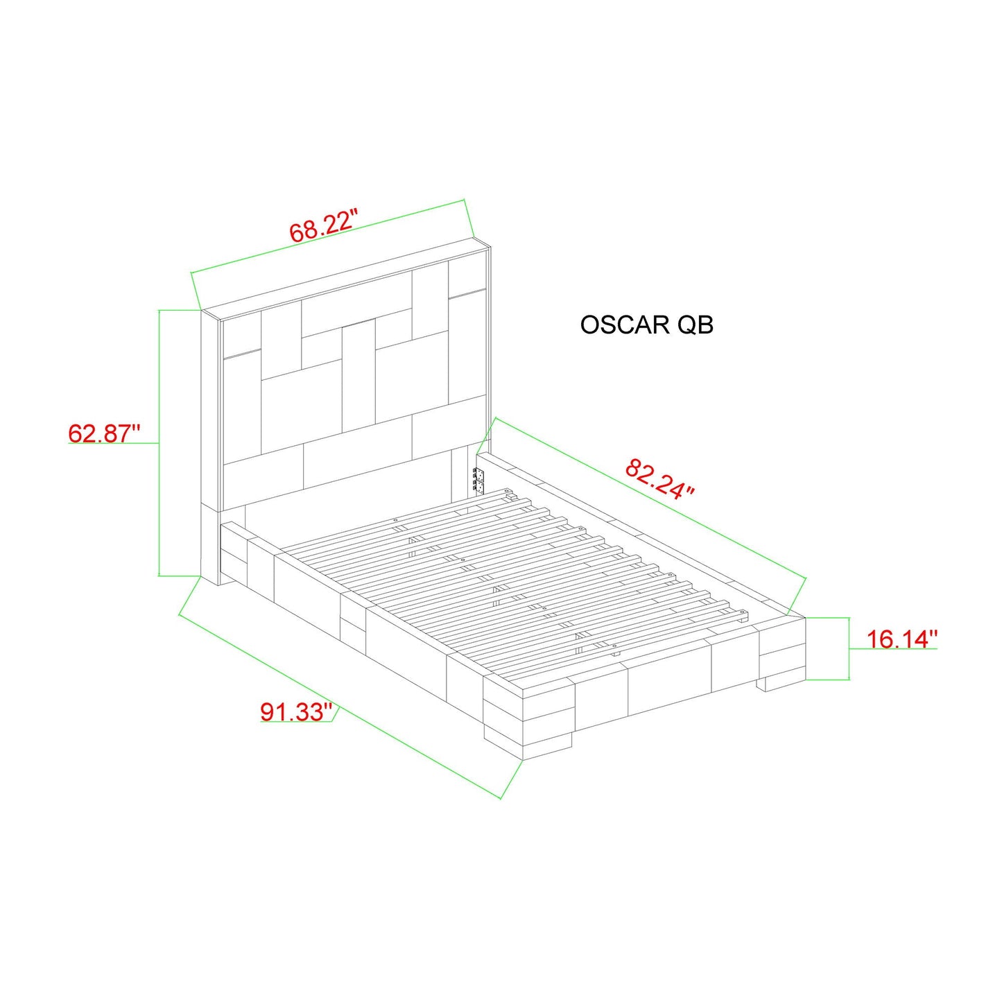 Yaris - Contemporary Bed With Wireless Charging And LED Lights Global Furniture USA
