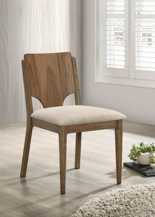 Crestmore - Dining Chair Upholstered Seat (Set of 2) - Walnut Coaster Fine Furniture