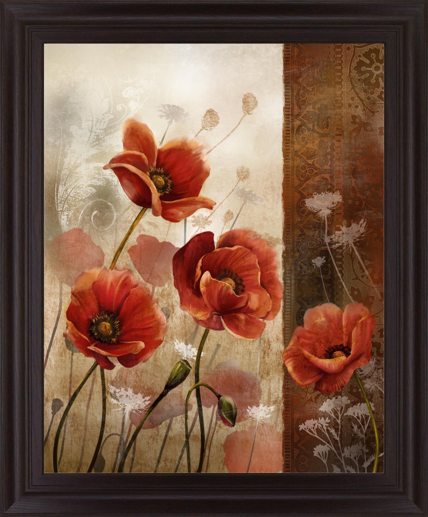 Crimson Reverie - 28" x 34" Framed Wall Art Classy Art