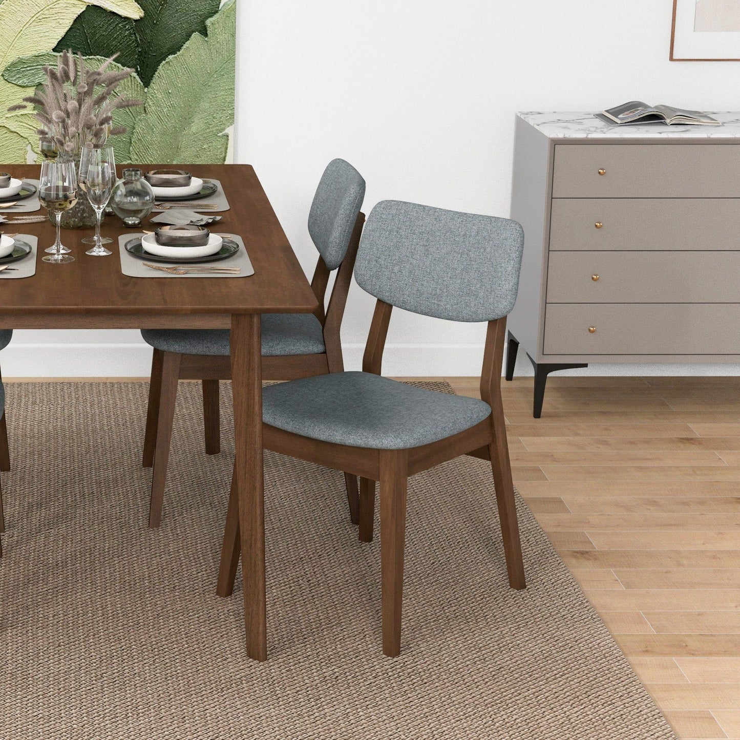 Carlos - Solid Back Side Chair (Set of 2) Ashcroft Furniture