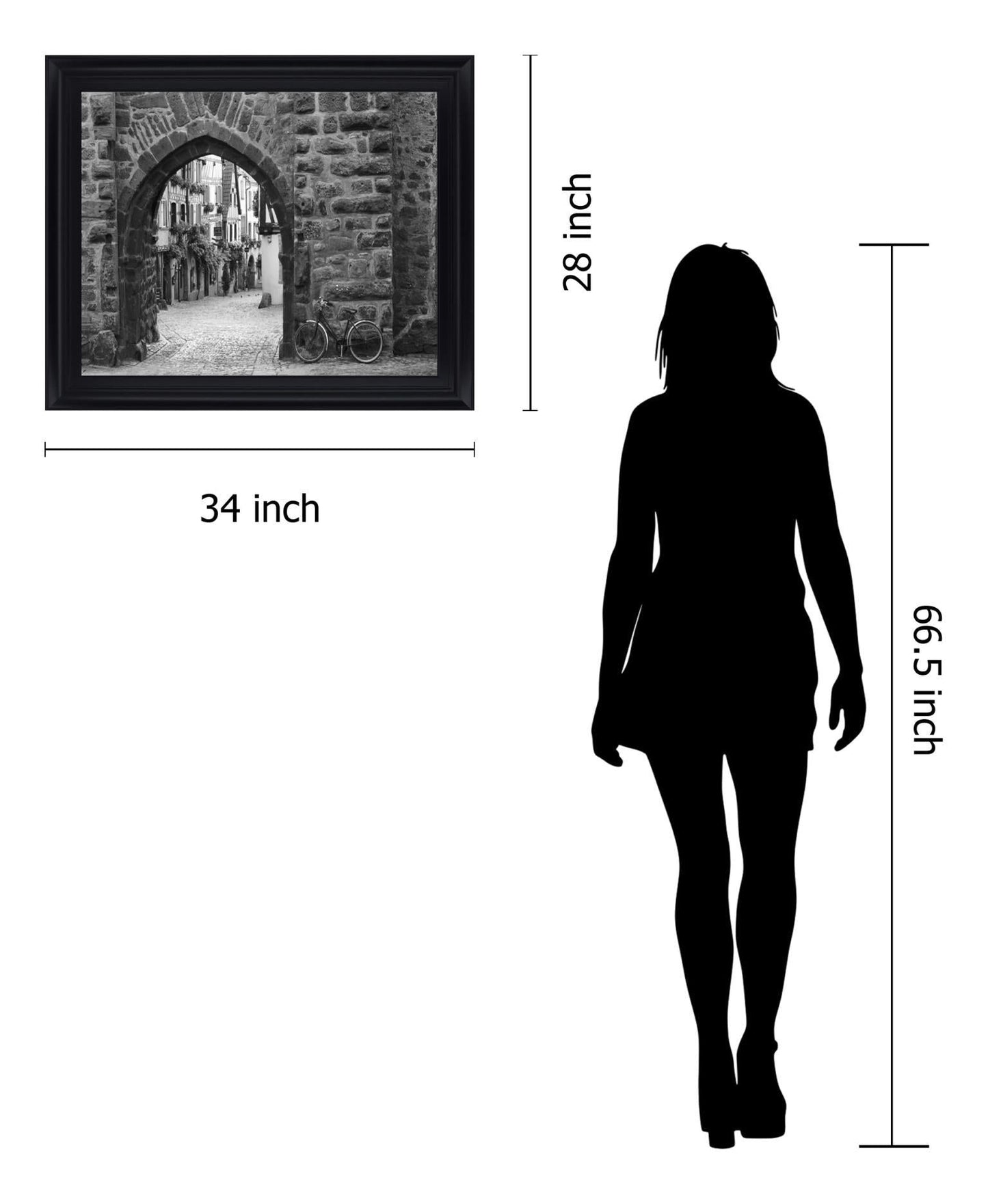 Quiet Passageway - 28" x 34" Framed Wall Art Classy Art