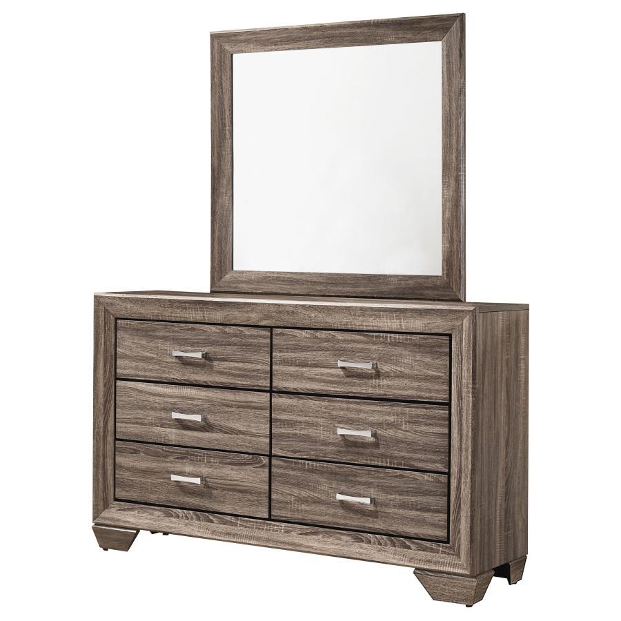 Kauffman - 6-Drawer Dresser with Mirror CoasterEveryday