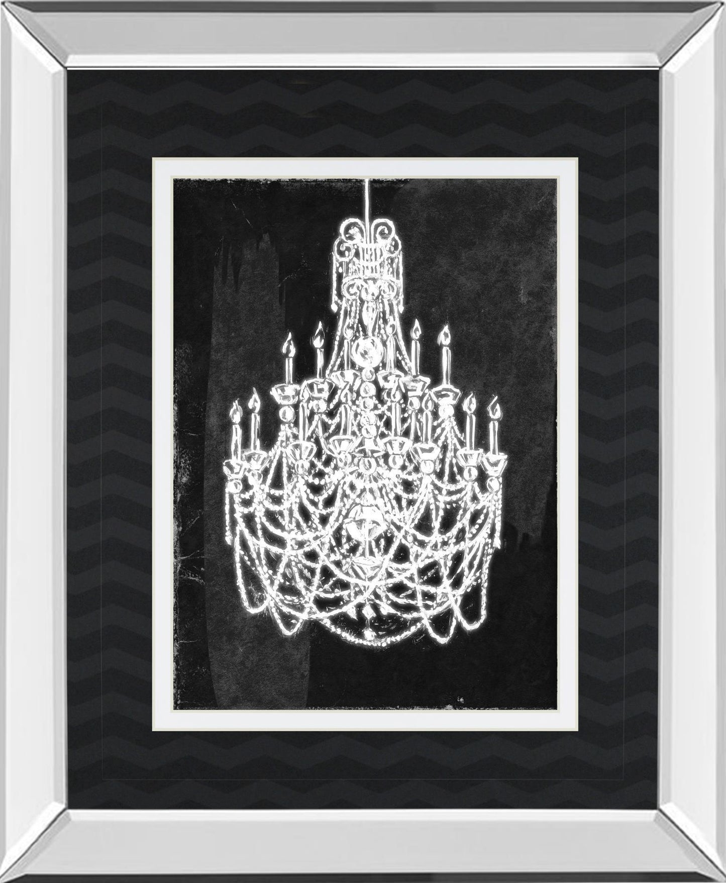 White Chandelier By Heather French-Roussia - White Classy Art