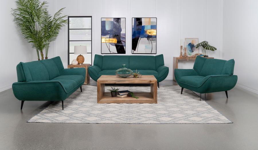 Acton - Upholstered Flared Arm Sofa Set Coaster Fine Furniture