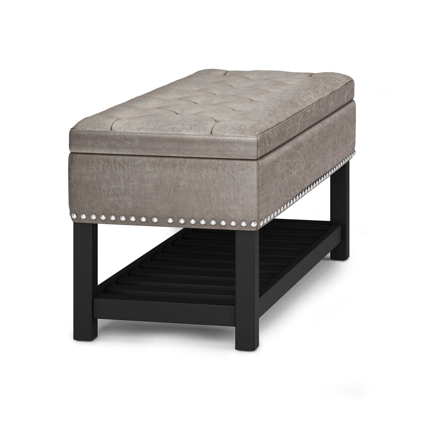 Lomond - Upholstered Storage Ottoman Bench Simpli-Home