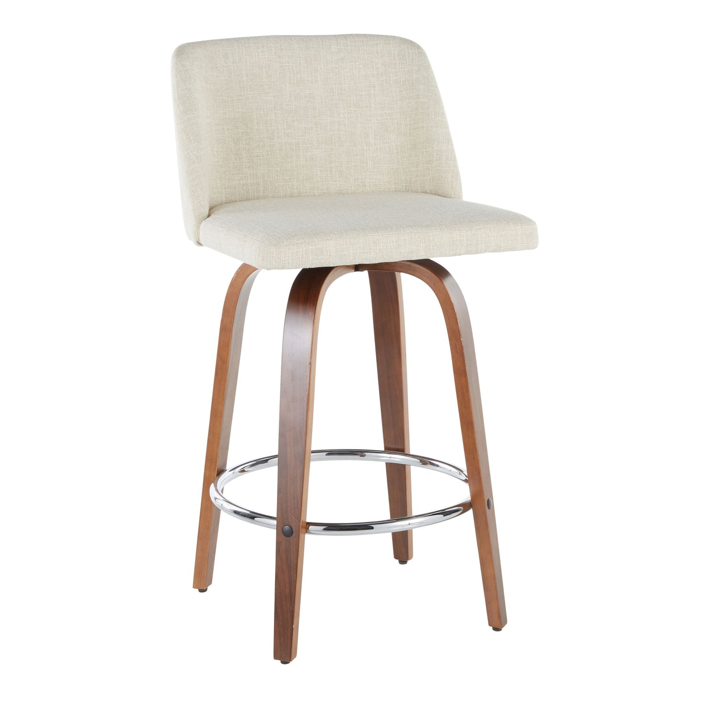 Toriano - Mid-Century Modern Counter Stool (Set of 2) Lumi Source