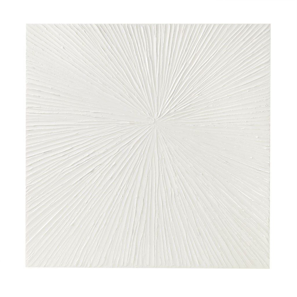 Sunburst - 100% Hand Painted Dimensional Wall Decor - White Madison Park Signature