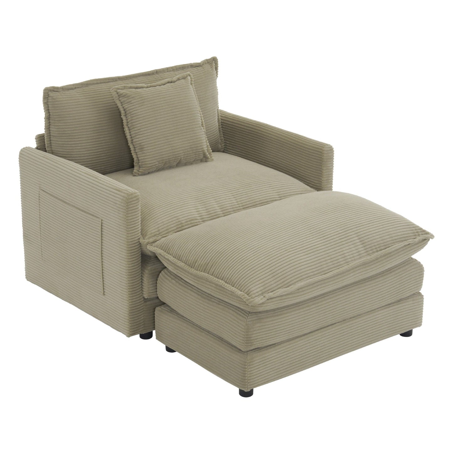 Modern Modular Sofa With Side Storage Pockets For Living Room Hearth and Haven