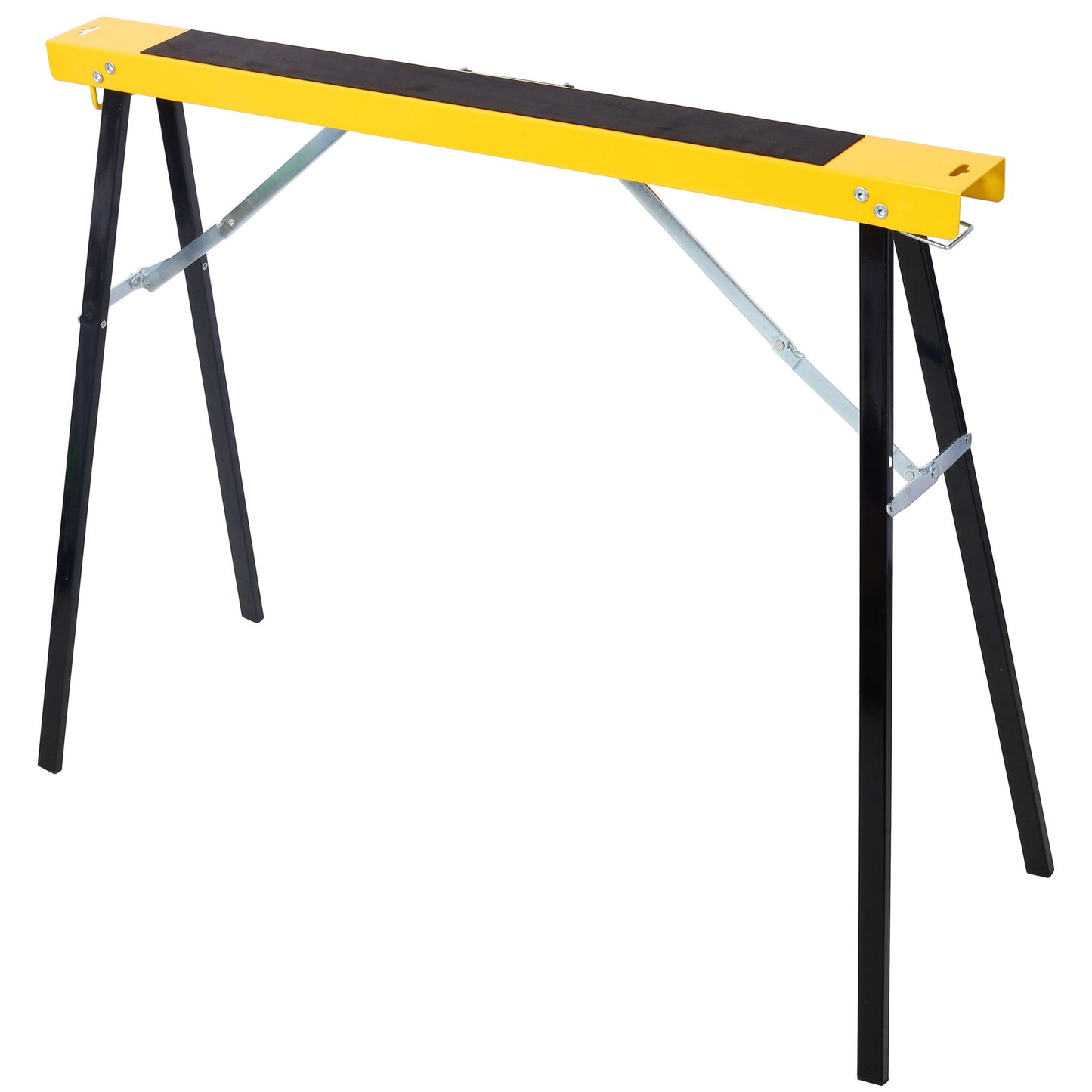 Folding Portable Saw Horses 2 Pack With Fast Open Legs, Heavy Duty For Garage And Workshop - Yellow / Black Daily Nest