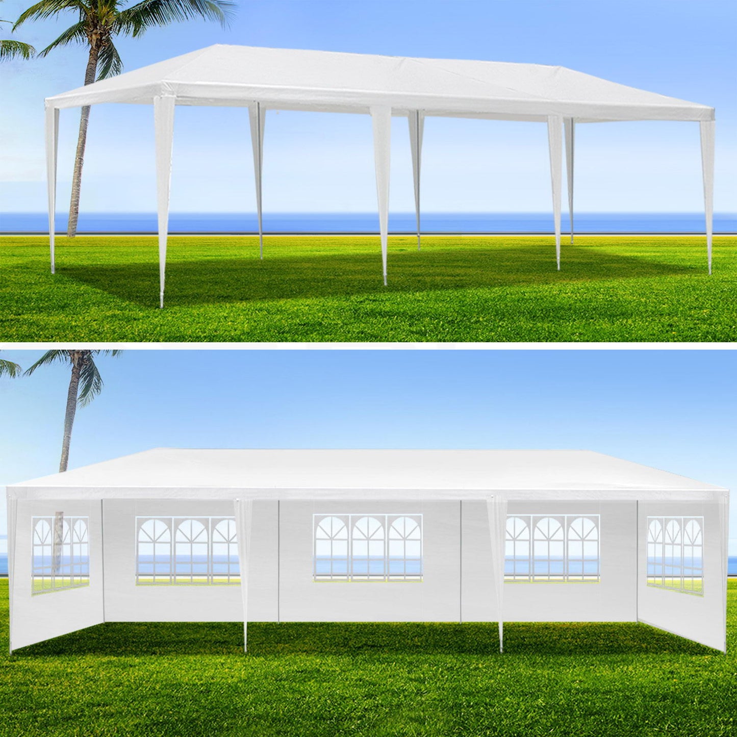 10X20' Outdoor Garden Gazebo Wedding Party Tent Canopy Marquee With Removable Sidewalls Home Essentials