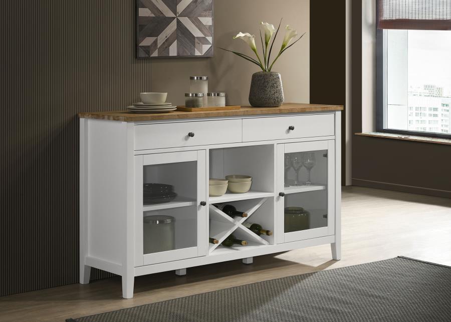 Hollis - 2 Door Dining Sideboard Buffet Storage Cabinet - White Coaster Fine Furniture