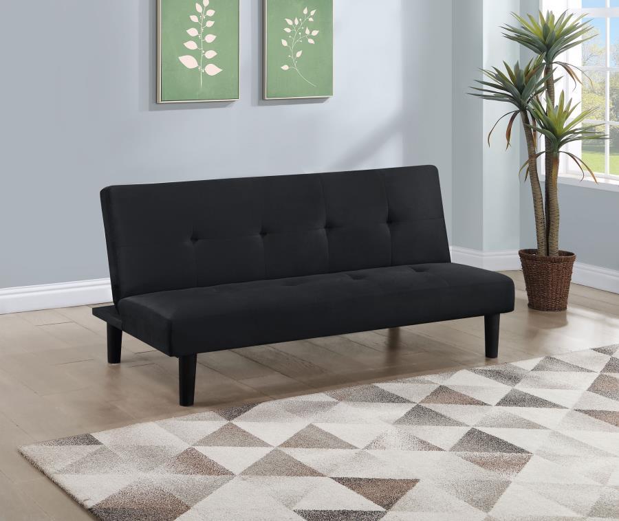 Stanford - Upholstered Tufted Convertible Sofa Bed - Black Coaster Fine Furniture