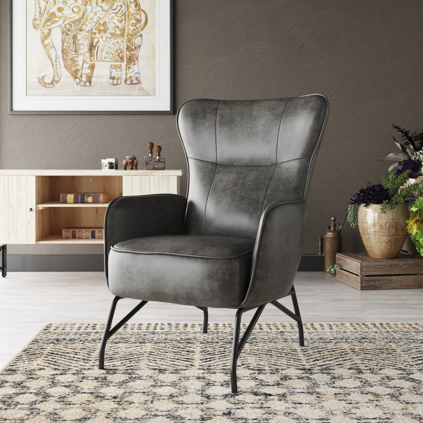 Contemporary Style Accent Chair Emerald Home