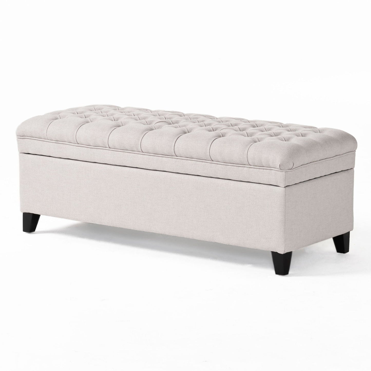 Juliana - Storage Ottoman With Birch Legs Noble House
