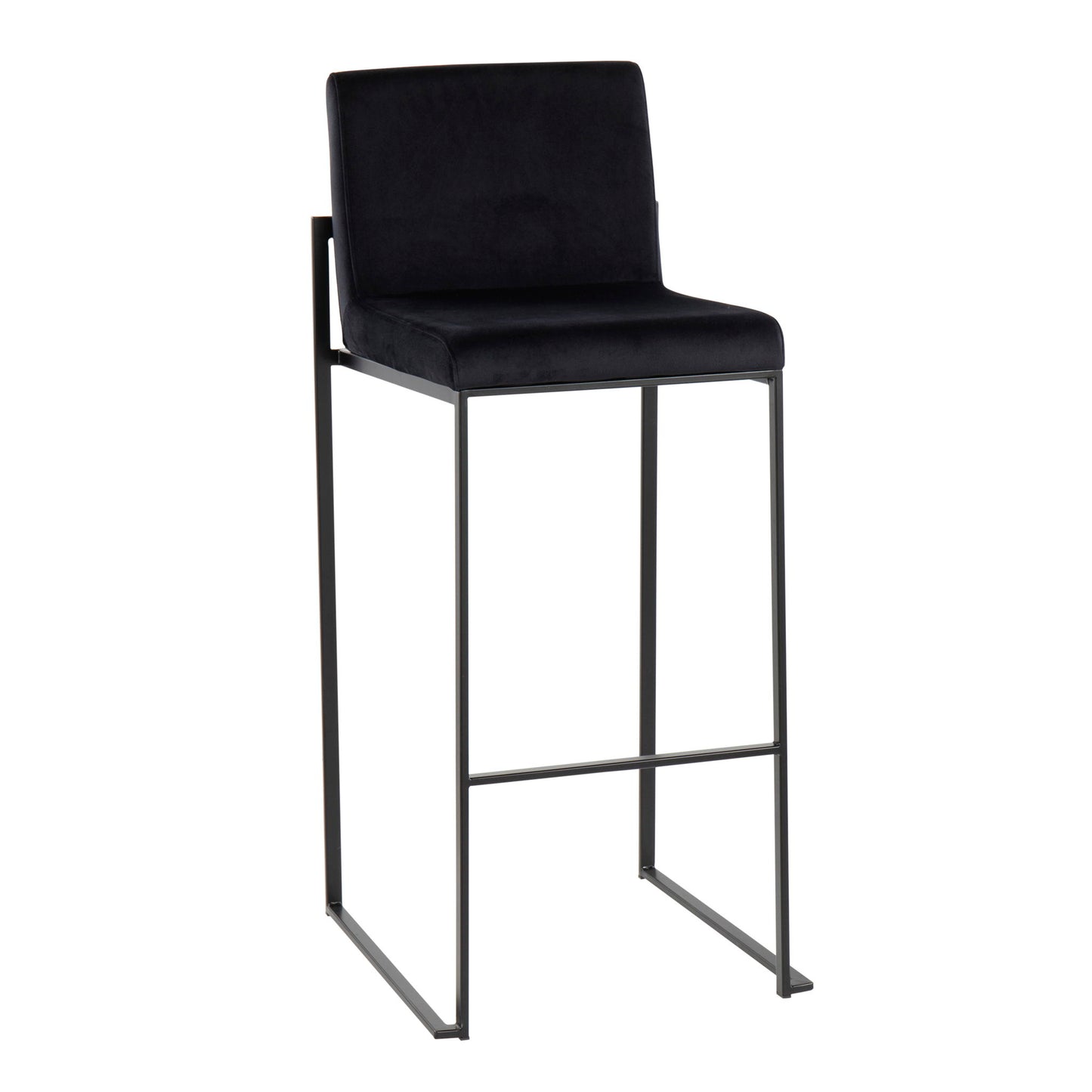 Fuji - Contemporary High Back Barstool Elegant Design Lumi Source