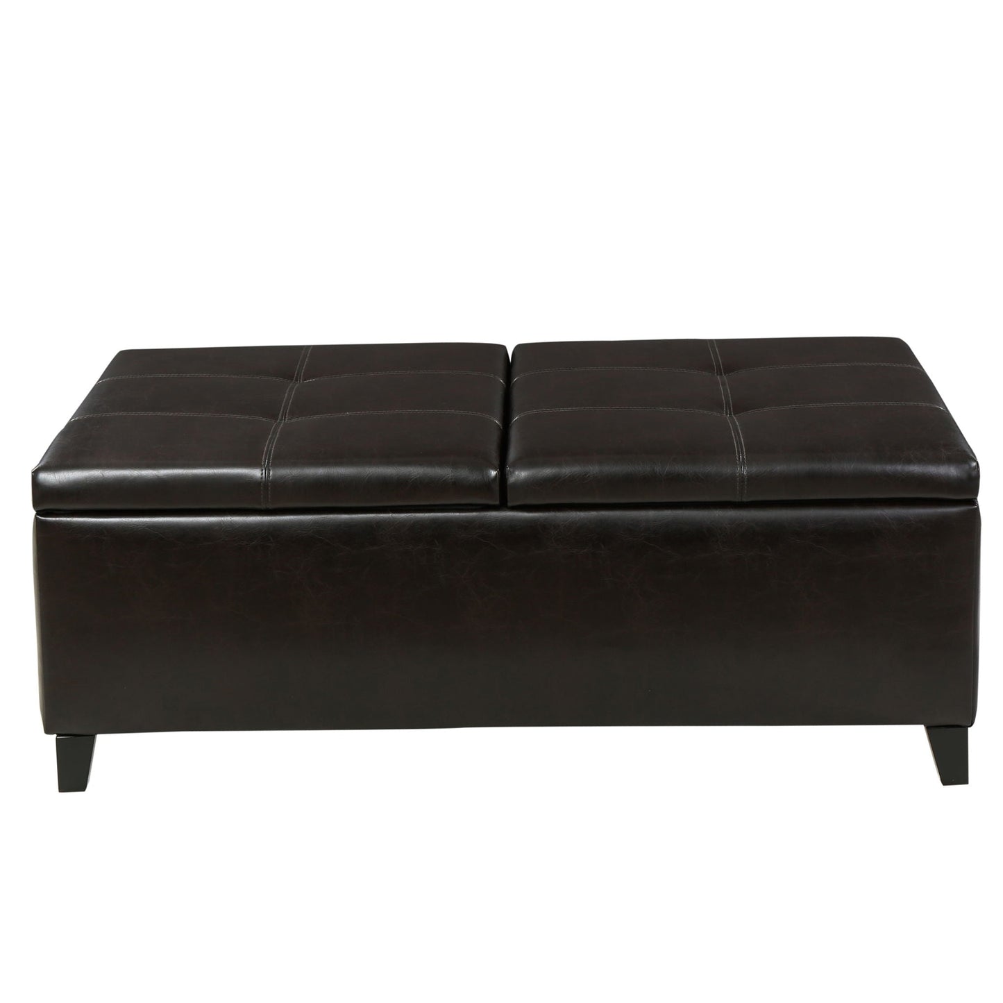 Lanister - Ottoman Double Top Storage - Brown Noble House