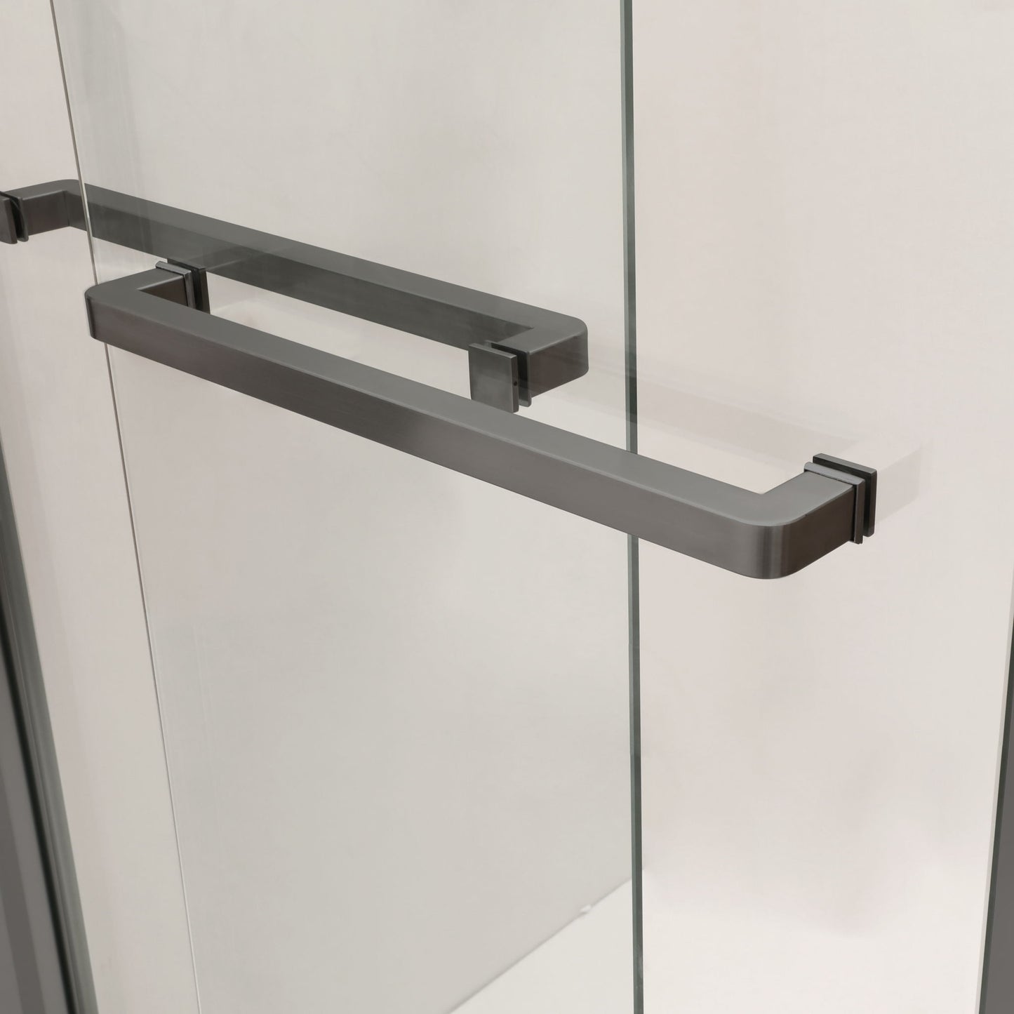 Modern Double Sliding Shower Enclosure, Tempered Glass Daily Nest