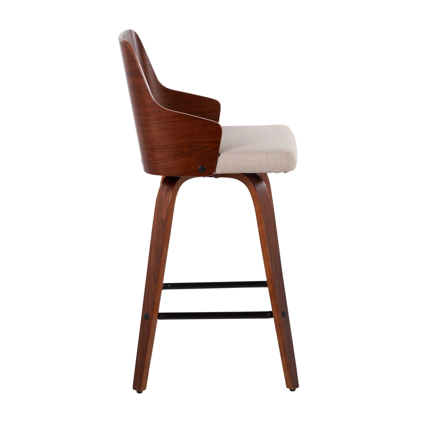 Ariana - Mid Century Modern Counter Stool (Set of 2) Lumi Source