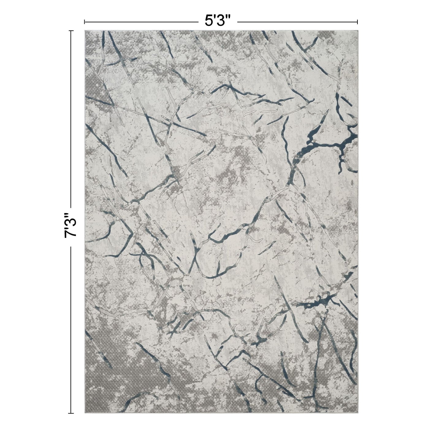 Geometrix - Contemporary Area Rug With Geometric 3D Effect Icona Home Decor